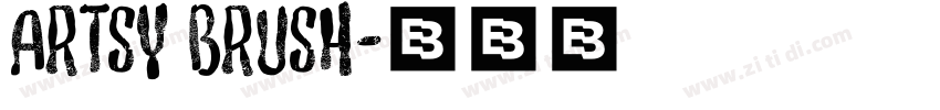 ARTSY BRUSH字体转换